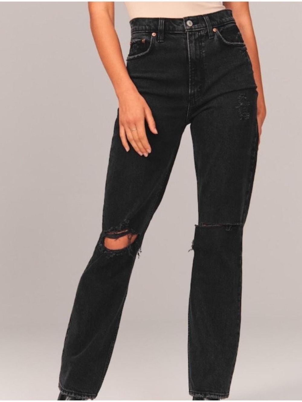 Abercrombie & Fitch 90s Ultra High Rise Straight Jeans